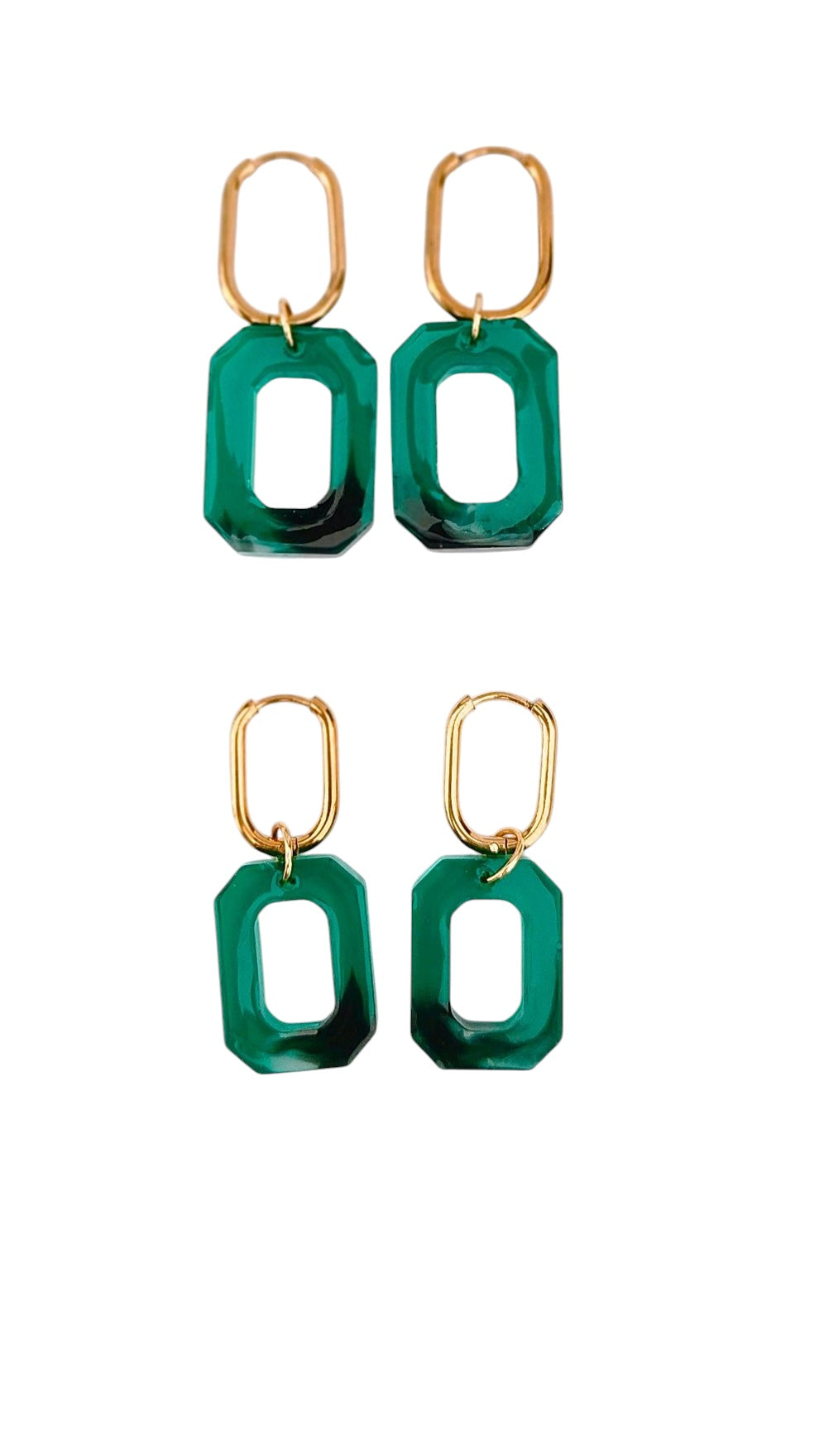 boucle d'oreille émeraude