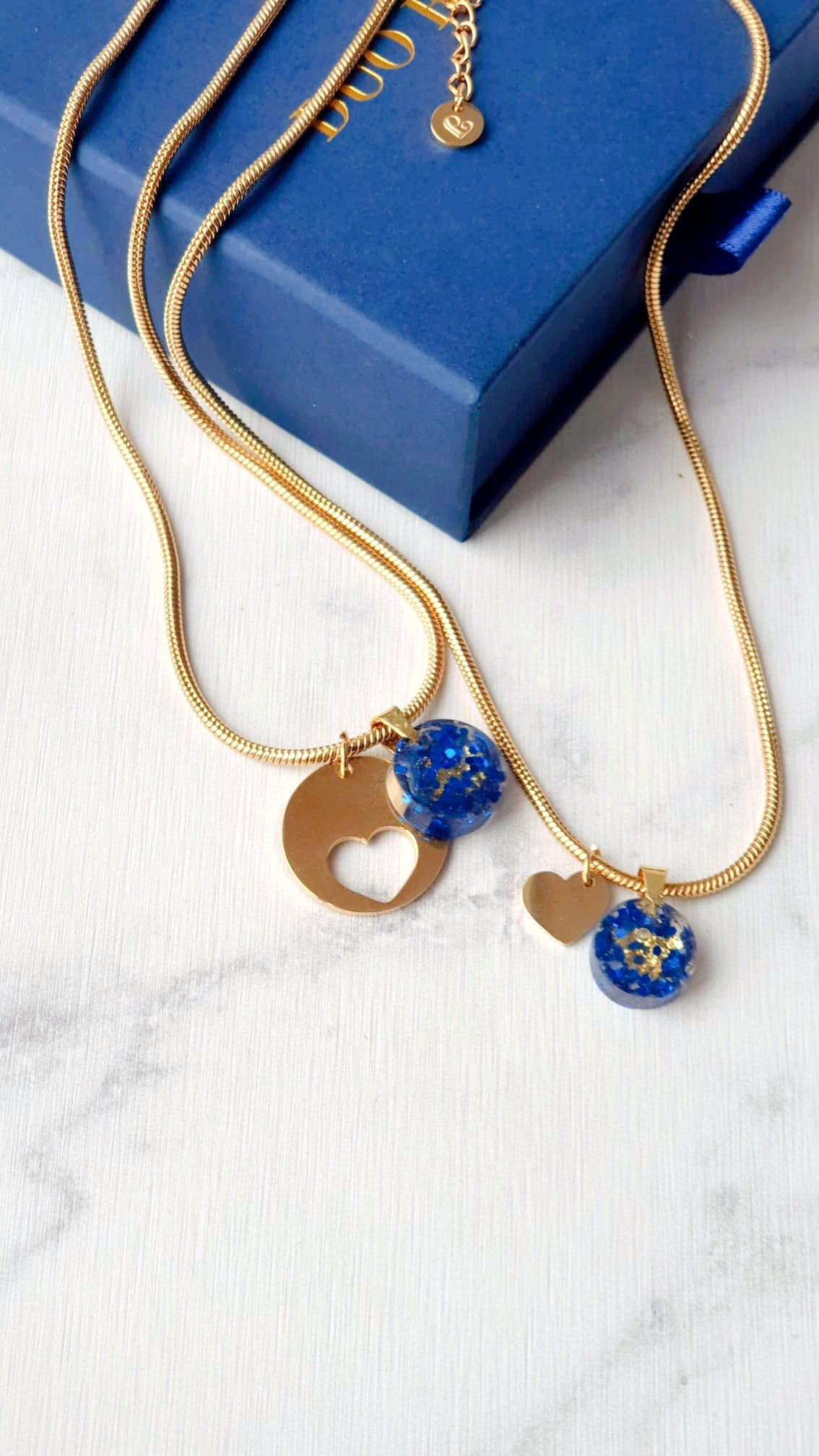 collier coeur mère fille