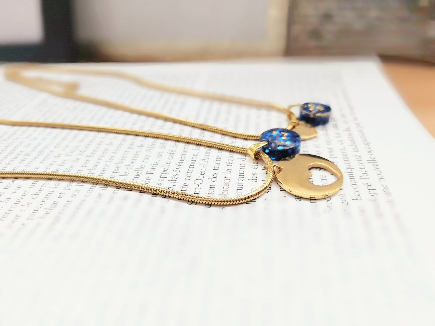 collier coeur maman enfant