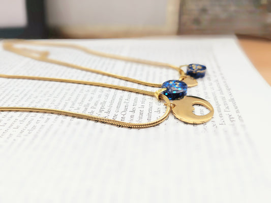collier coeur maman enfant