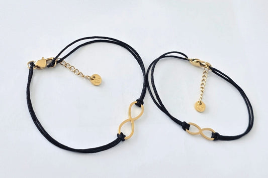 Bracelets Infini Acier et Cordon