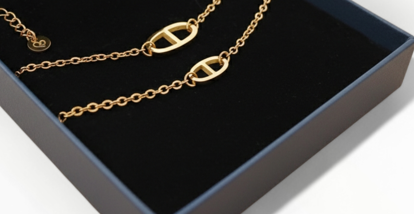 Bijoux fete des pères en acier 