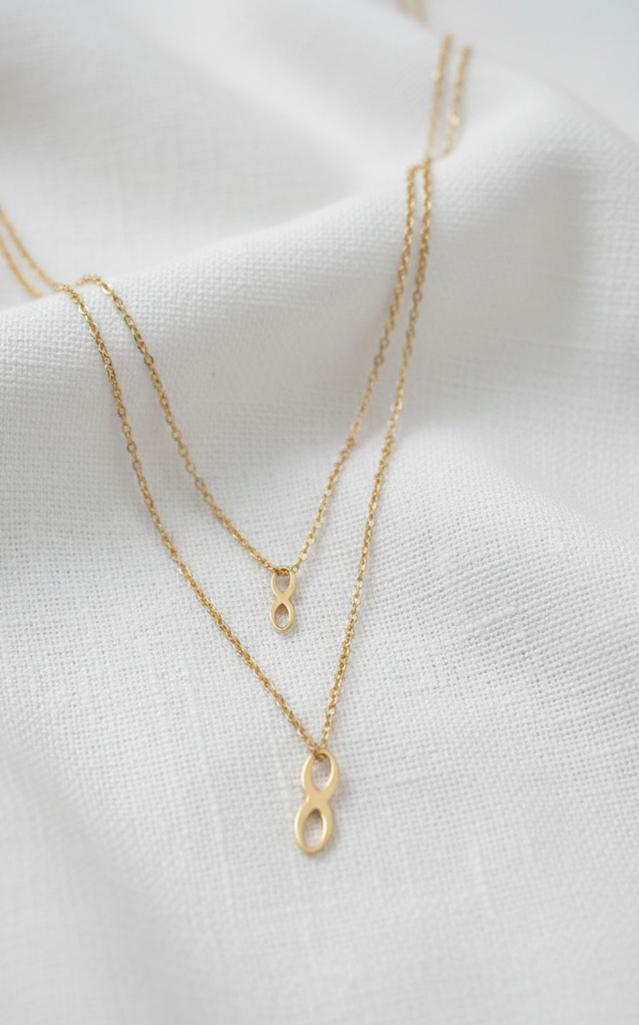 Collier infini couple deux tailles 