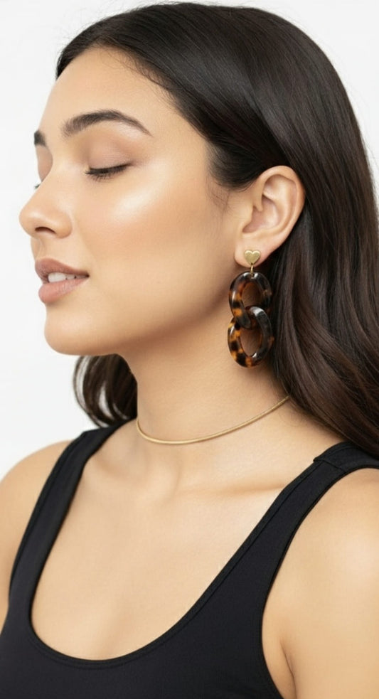 boucle oreille leopard