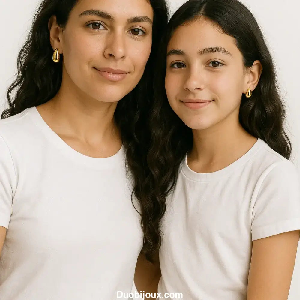 boucle d'oreille maman fille