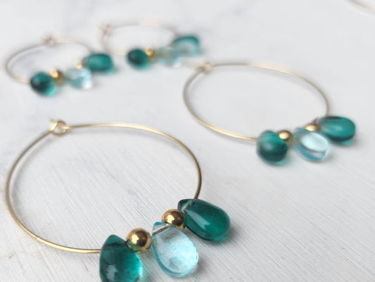 boucles d'oreille mère fille