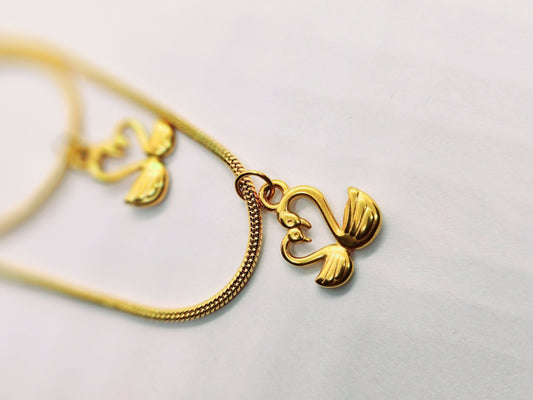 collier mere fille dore