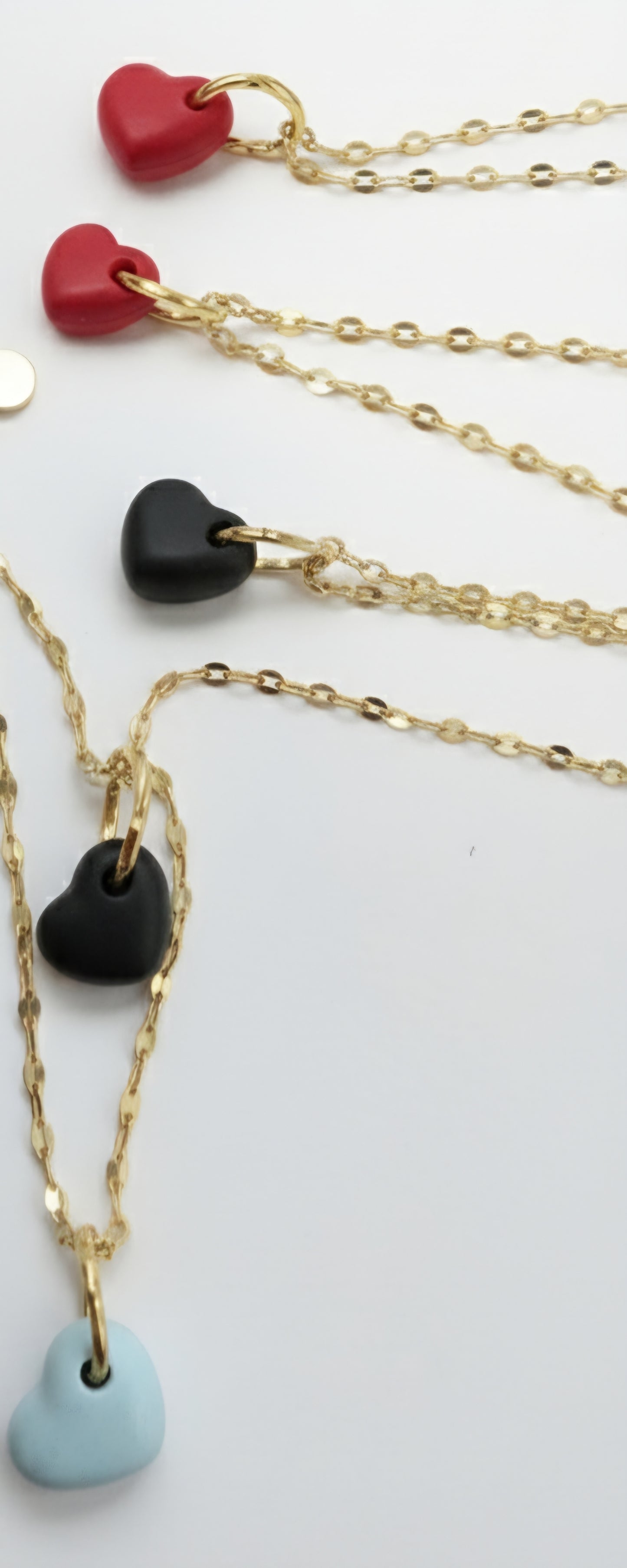 Collier Mère–Fille Cœur Noir