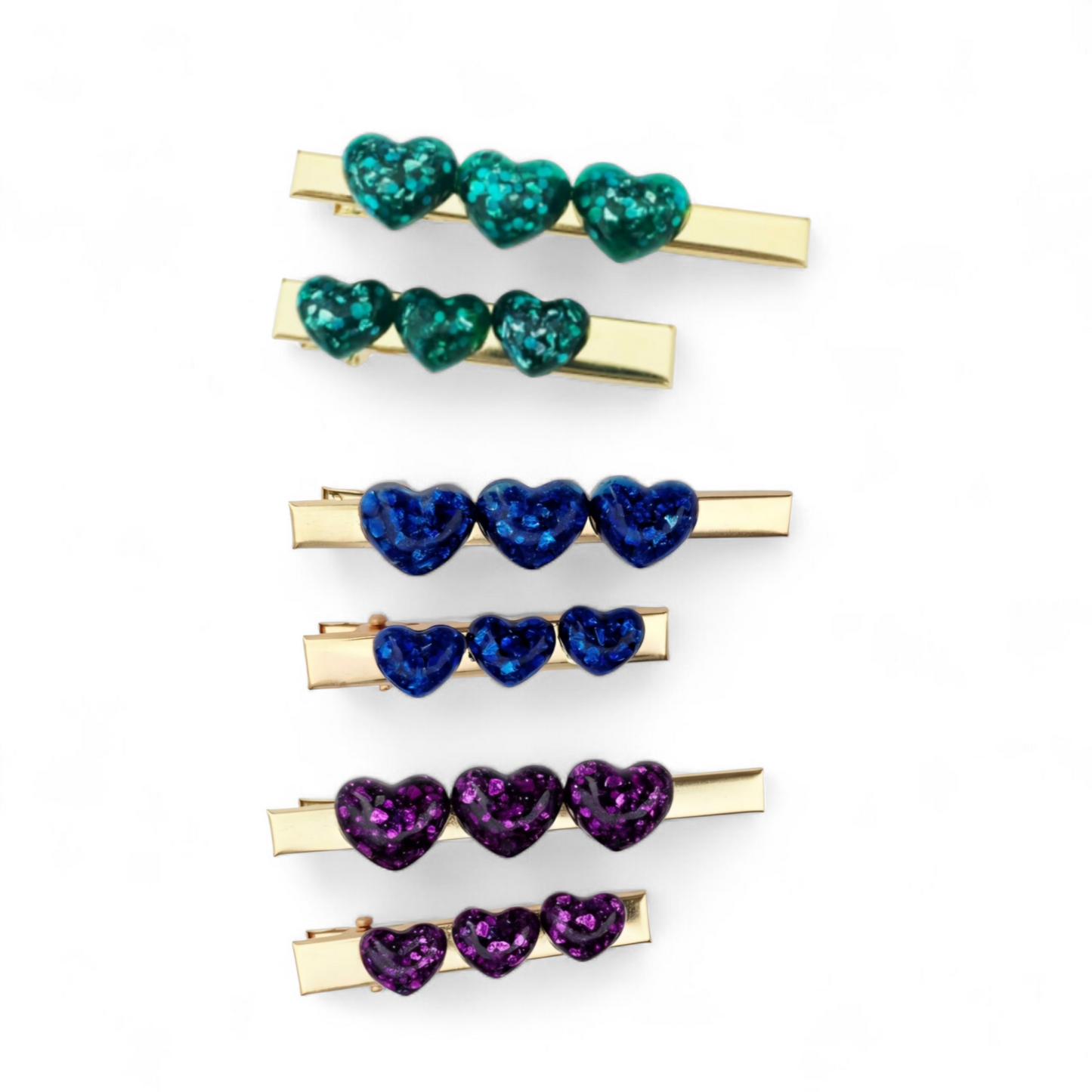 Barrettes mère-fille - Duo de coeur